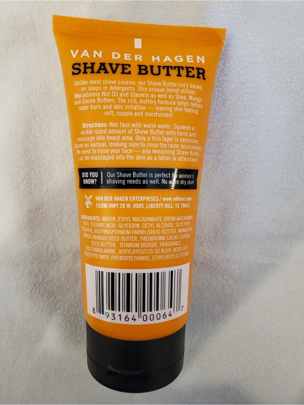 *Men's Shave Set (Van Der Hagen) - Bowl, Brush, Shave Butter, Shave Soap*